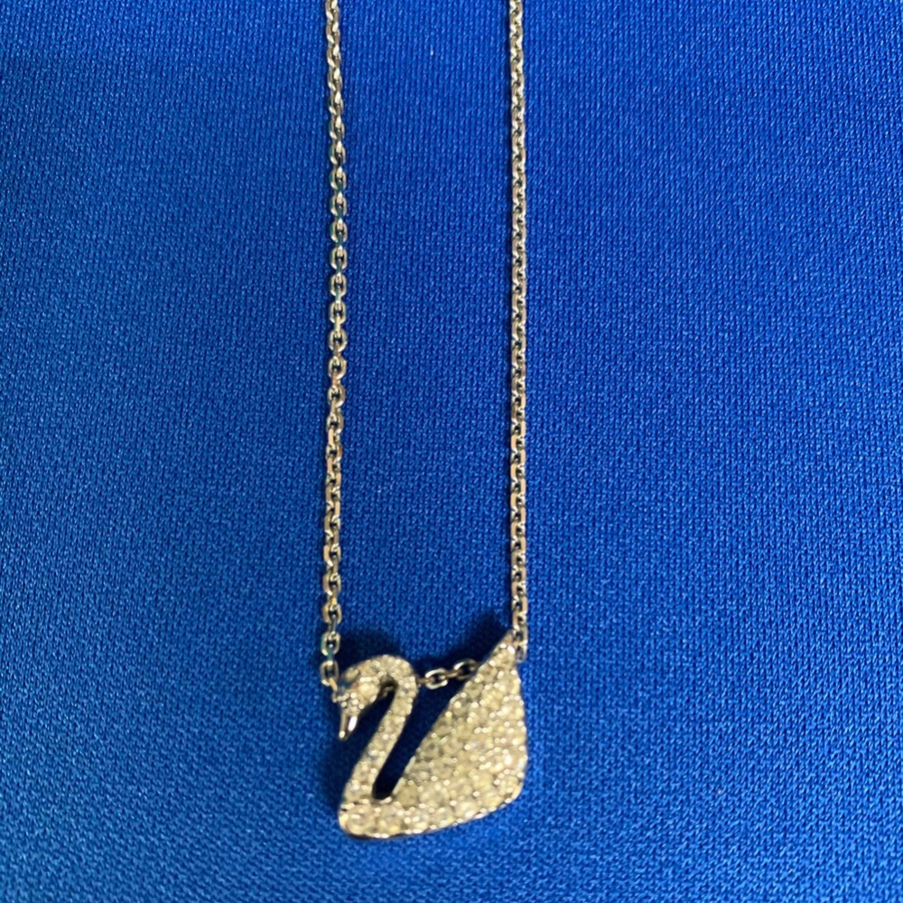 Swarovski Crystal Swan Necklace